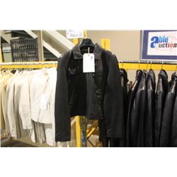 IDENTIFY ANTIK CHARCOAL LEATHER JACKET SIZE 8