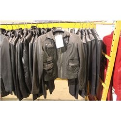 IDENTIFY ANTIK BROWN LEATHER JACKET SIZE 8