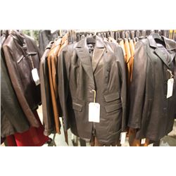 IDENTIFY BLACK SINGLE BREASTED LEATHER JACKET