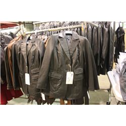 IDENTIFY BLACK SINGLE BREASTED LEATHER JACKET