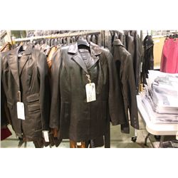 IDENTIFY BLACK SINGLE BREASTED LEATHER JACKET