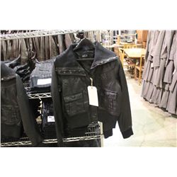 MLC BLACK BOMBER STYLE JACKET SIZE XLARGE