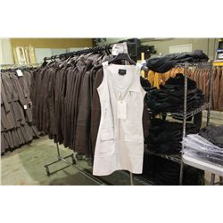 IDENTIFY WHITE LEATHER DRESS SIZE 4 (RACK 10)