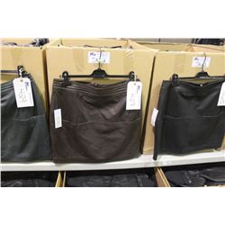 IDENTIFY BROWN LEATHER MINI SKIRT SIZE 14(RACK 10)