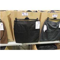 IDENTIFY BLACK LEATHER MINI SKIRT SIZE 12
