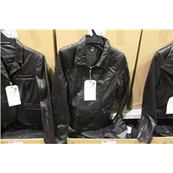 URCHIN BLACK LEATHER JACKET SIZE MED (RACK 12)