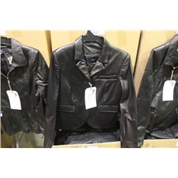 IDENTIFY BUTTON STYLE BLACK LEATHER JACKET SIZE 12