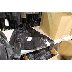 IDENTIFY BLACK LEATHER JACKET SIZE 8