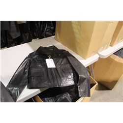 IDENTIFY BLACK LEATHER JACKET SIZE 8