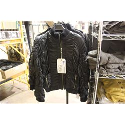 IDENTIFY BLACK CRINKLED JACKET SIZE 2 (RACK 14)