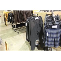 LOT OF FABRIC JACKETS, DRESSES & PANTS