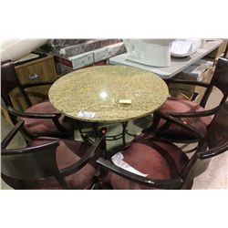 LARGE GRANITE RESTAURANT TABLE