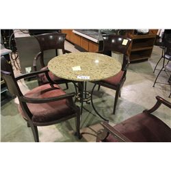 SMALL GRANITE RESTAURANT TABLE