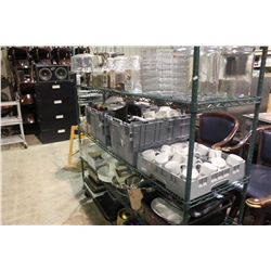 ASSORTED SMALLWARES ON RACK