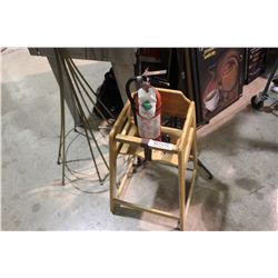 BABY CHAIR & FIRE EXTINGUISHER