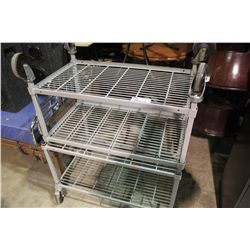 2 MOBILE SHELVES