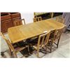 Image 1 : DINING TABLE & 6 CHAIRS
