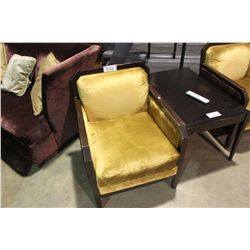 PAIR OF VELOUR CHAIRS