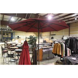 2 PATIO UMBRELLAS WITH BASES