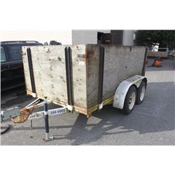 1993 WHITE DUAL AXAL 10FT FLAT DECK TRAILER