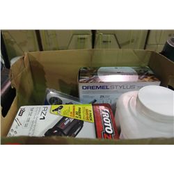 BOX OF MISC. DREMEL TOOLS