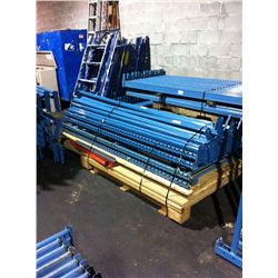 LOT OF LIGHT DURY PALLET RACKING & WOOD