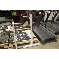 WHITE 3 TIER WEIGHT RACK