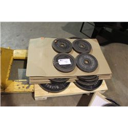 PALLET OF ASSORTED BARBELL WEIGHTS