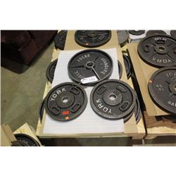PALLET OF ASSORTED BARBELL WEIGHTS