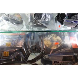 RAZORS, HEADPHONES, DVD'S AND HOUSEHOLD ITEMS