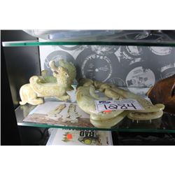 LOT OF JADE STATUES