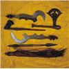 Image 1 : Hacha ceremonial en hueso y bronce.
