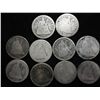 Image 1 : 10 ASSORTED SEATED LIBERTY DIMES