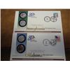 Image 1 : 2 US MINT 50 STATE QUARTER FDC'S (OK, PA)