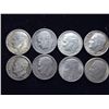 Image 1 : 8 ASSORTED SILVER ROOSEVELT DIMES
