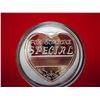 Image 2 : 1 TROY OZ .999 FINE SILVER ELVIS HEART SHAPE MEDAL