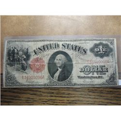 1917 LARGE SIZE ONE DOLLAR US NOTE