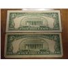 Image 2 : 2-1963 FIVE DOLLAR US NOTES RED SEAL