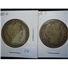 Image 1 : 1900-O & 08-S BARBER HALF DOLLARS