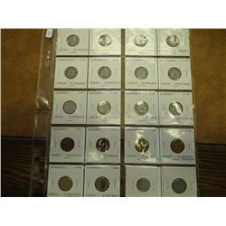 20 ASSORTED GERMAN 5 PFENIGS DATES FROM 1875-1926