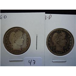 1906-O & 08-D BARBER QUARTERS