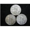 1944 P/D/S WALKING LIBERTY HALF DOLLARS