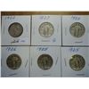 Image 1 : 1920,25,25,26,27 & 28 STANDING LIBERTY QUARTERS