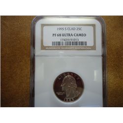 1995-S WASHINGTON QUARTER NGC PF68 ULTRA CAMEO