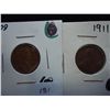 Image 1 : 1909 (FINE) & 1911-D LINCOLN CENTS