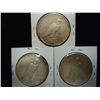 Image 2 : 1922,22-D & 23-S PEACE SILVER DOLLARS