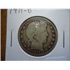 Image 1 : 1911-D BARBER HALF DOLLAR (VERY GOOD)