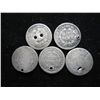 Image 2 : 5 (HOLED) SEATED LIBERTY HALF DIMES