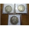 Image 1 : 1910,12 & 12-S BARBER HALF DOLLARS