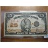 Image 1 : 1923 CANADA 25 CENT FRACTIONAL CURRENCY